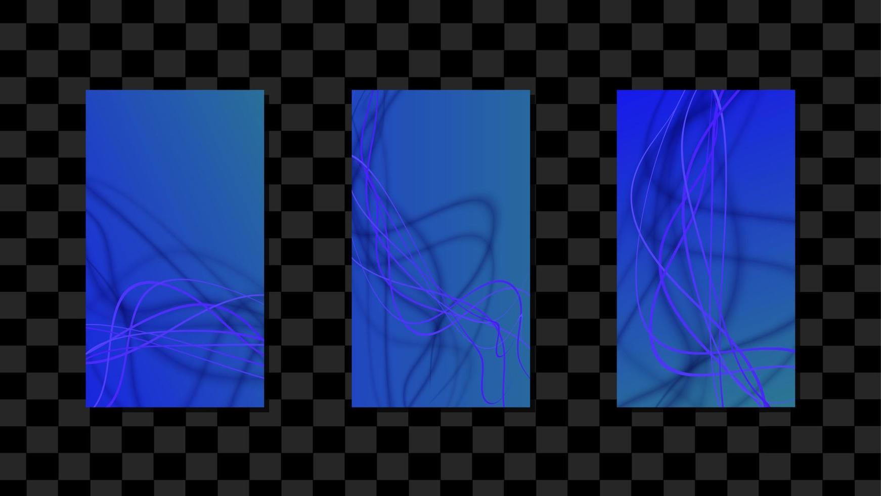 Geometrical blue monochromatic background in minimal style potrait vector