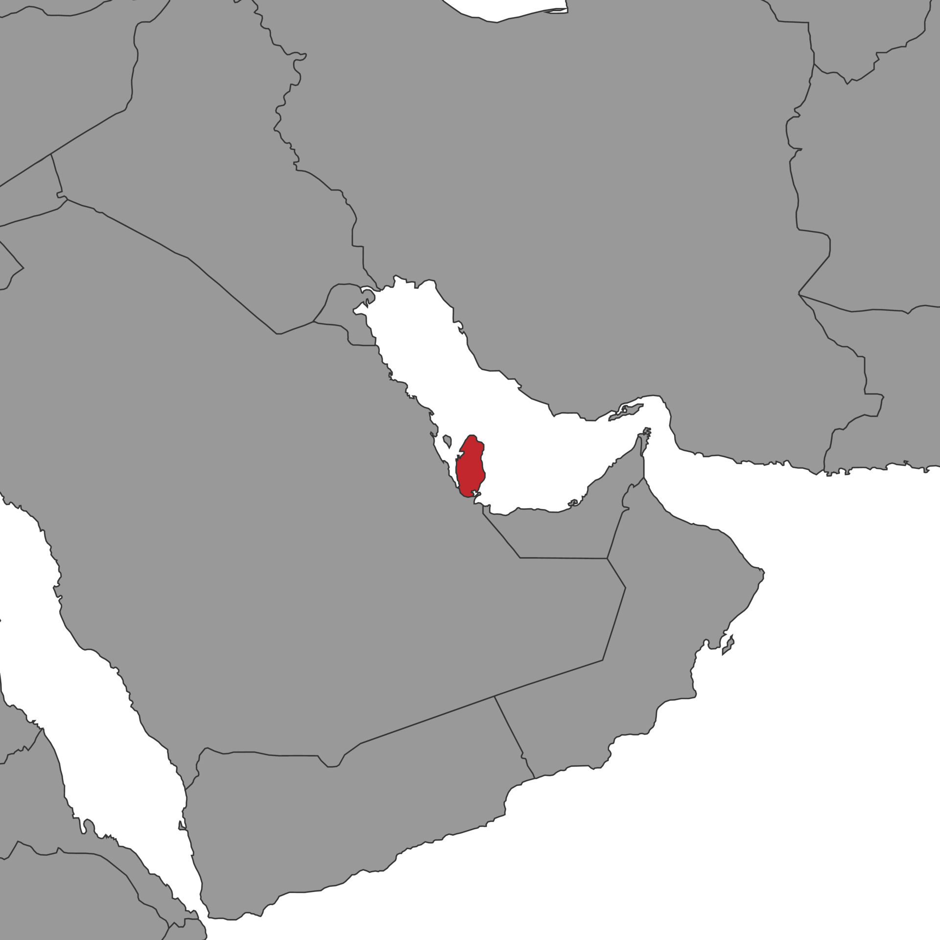Qatar on world map. Vector illustration. 19465089 Vector Art at Vecteezy