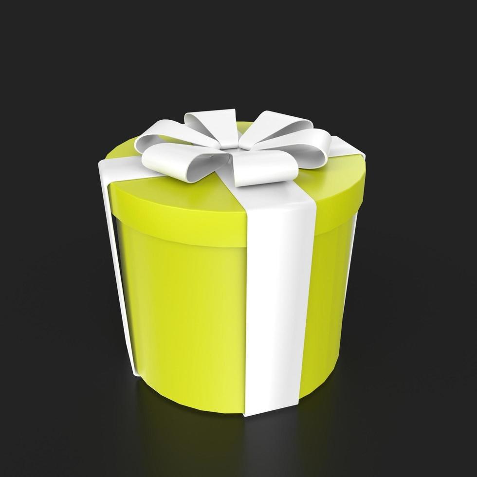 Gift box isolated on background photo