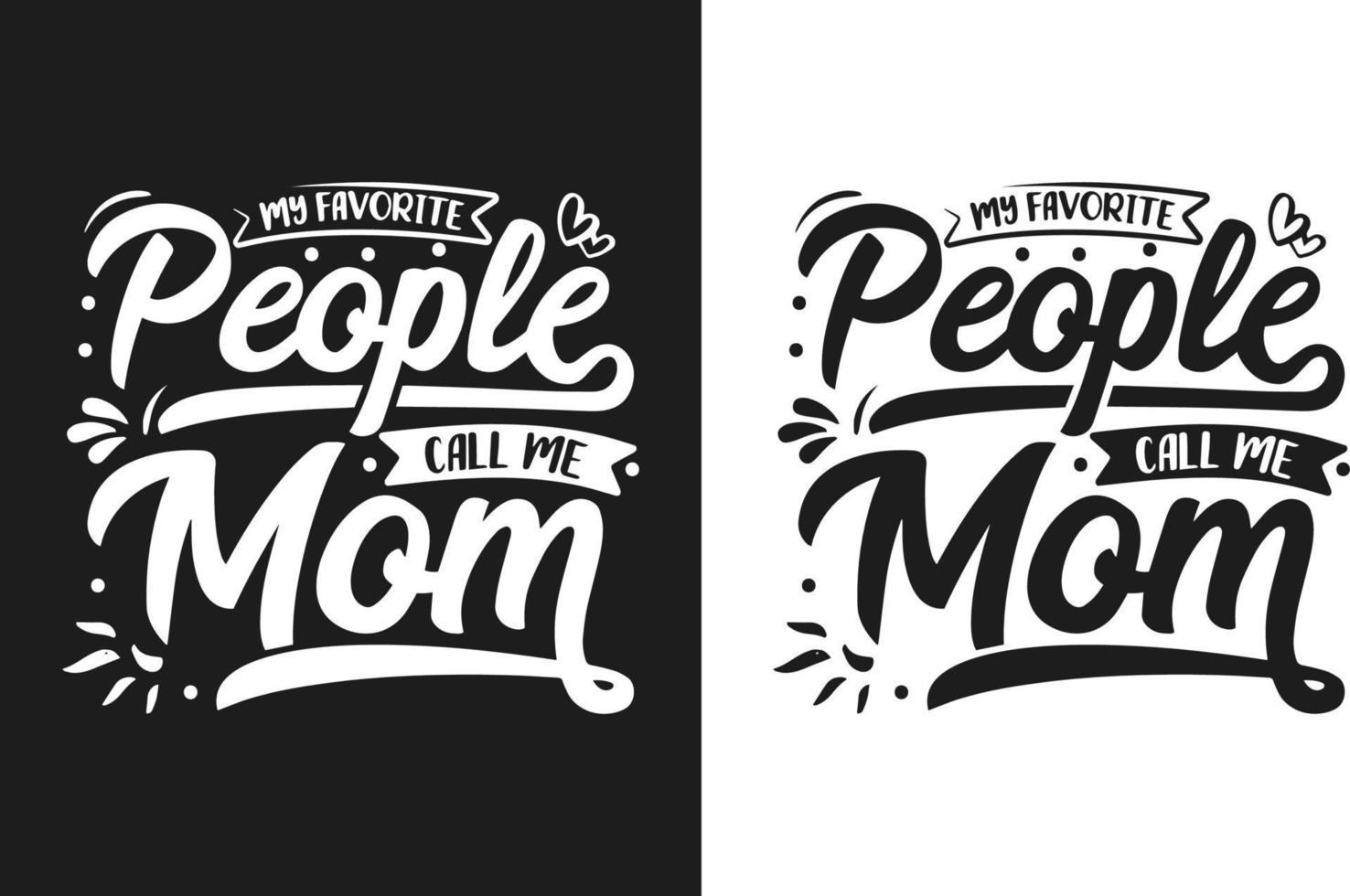 Hand drawn lettering mom Typography Design with floral element can be used on mug, T-shirt vector