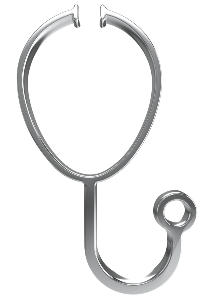 Realistic Medical stethoscope on transparent background png