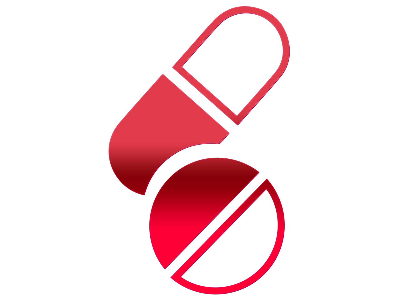 Pills icon isolated on transparent background, Pills logo concept png
