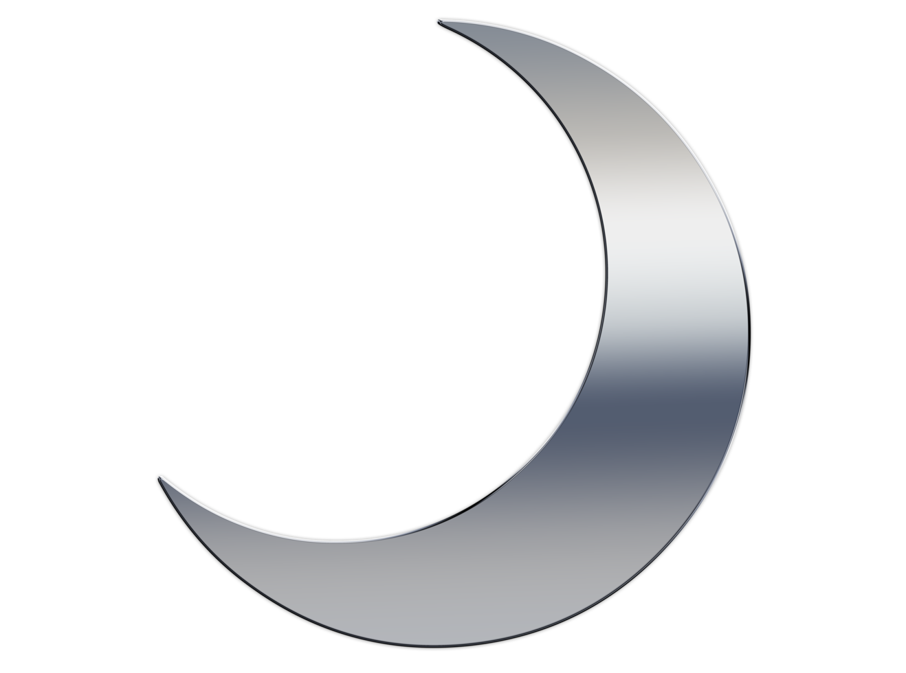 Moon icon on transparent background png