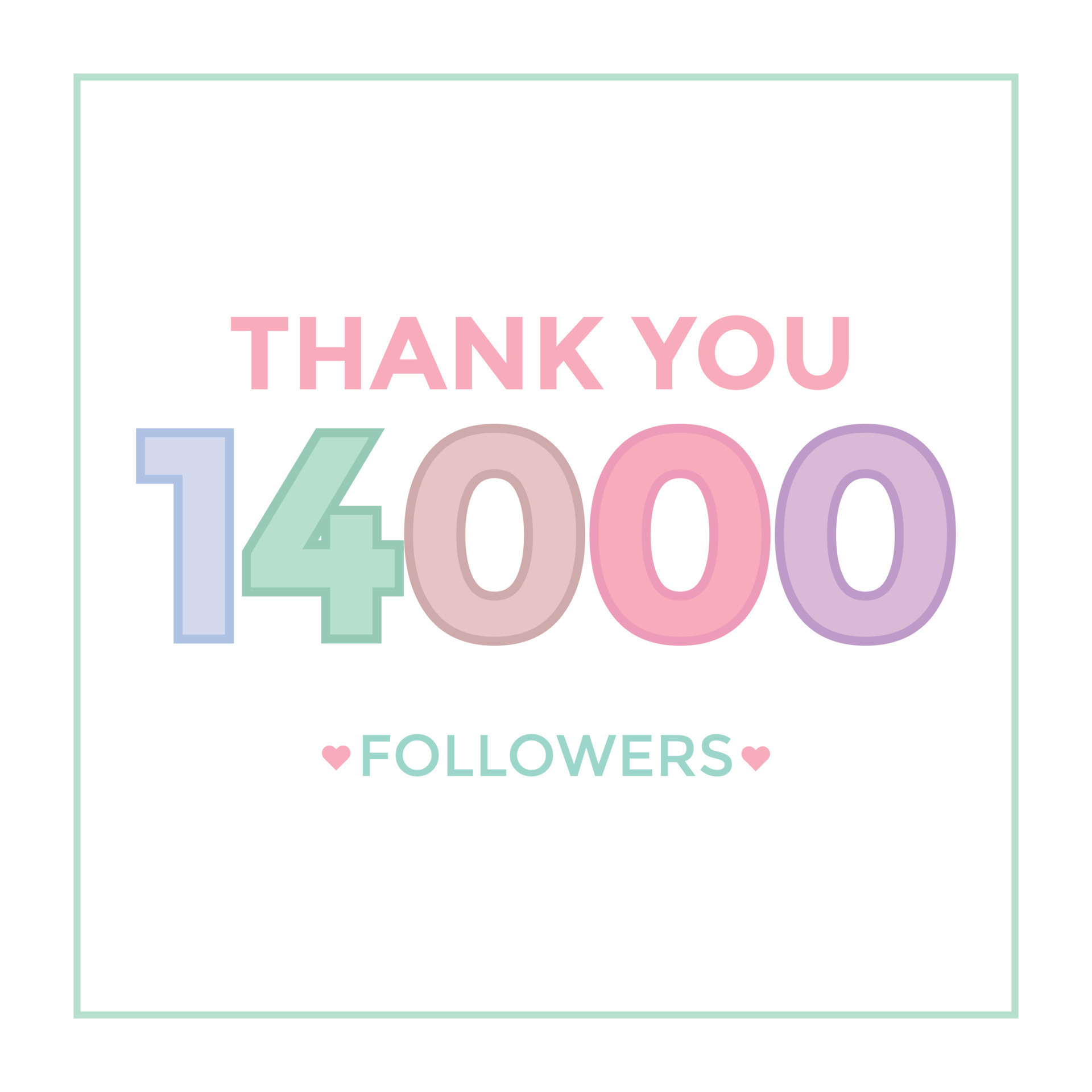 user Thank you celebrate of 14000 subscribers and followers. 14k