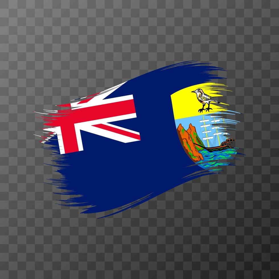 Saint Helena, Ascension and Tristan da Cunha national flag. vector