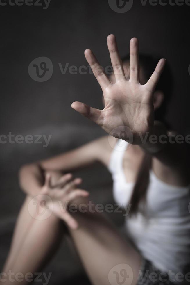 Stop violence against and sexual abuse women,anti-trafficking and stopping violence against women, International Women's Day photo