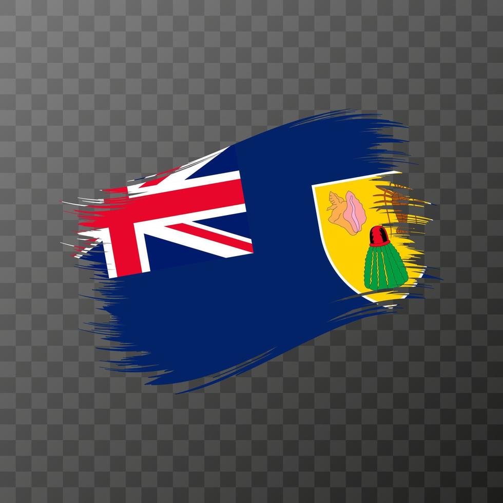 bandera nacional de las islas turcas y caicos. vector