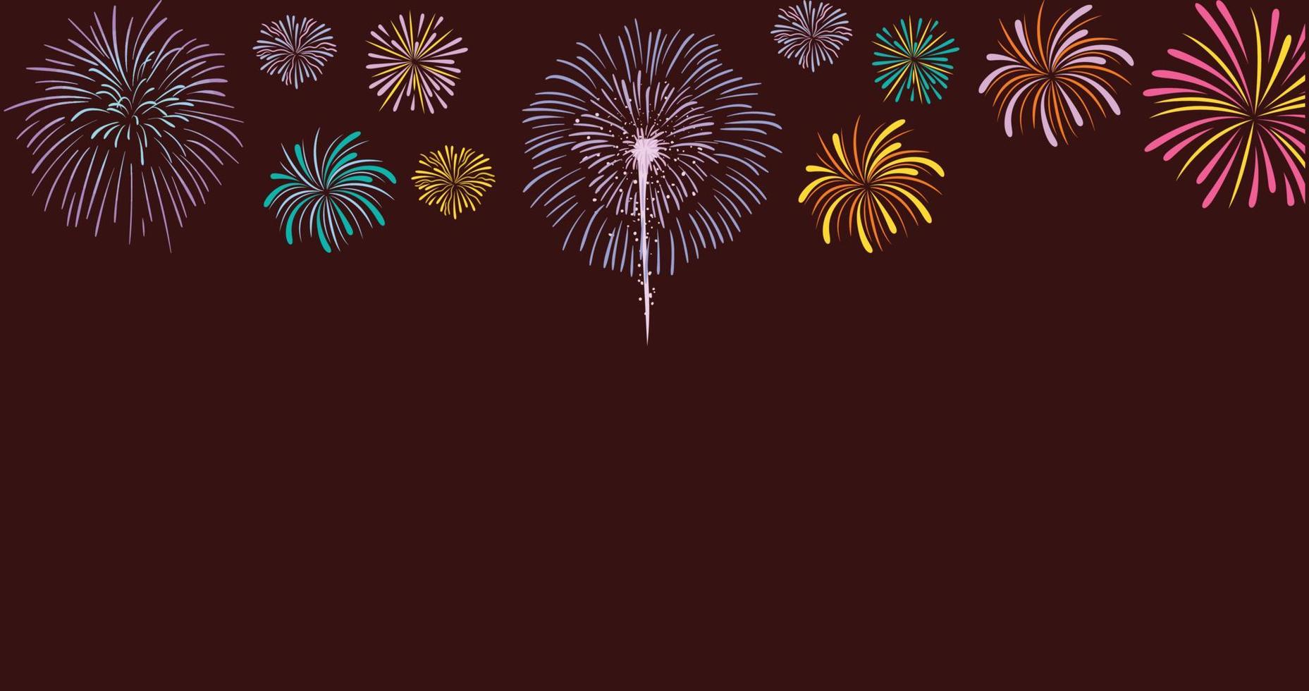 Firecrackers template design vector