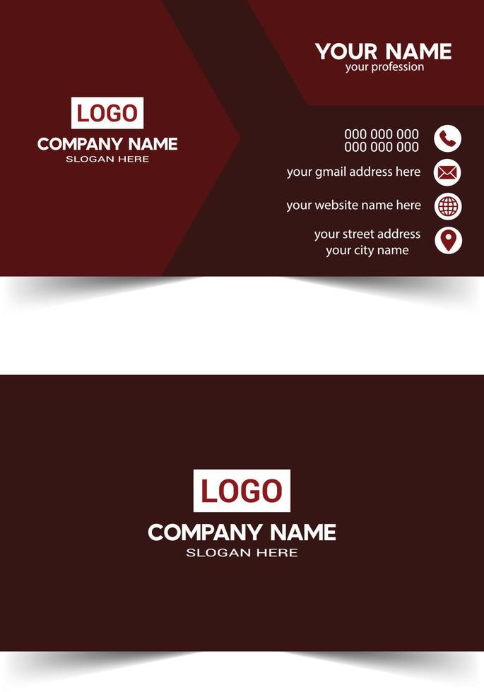 corporate bussiness card template vector