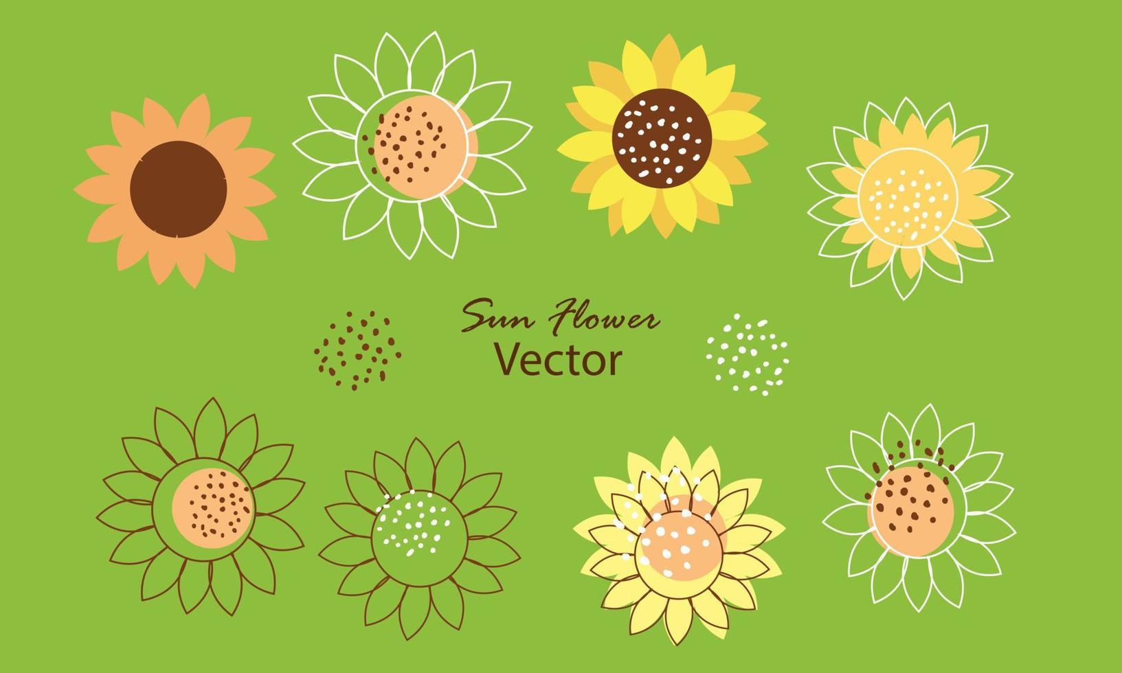 sunflower background abctract with fluid vector