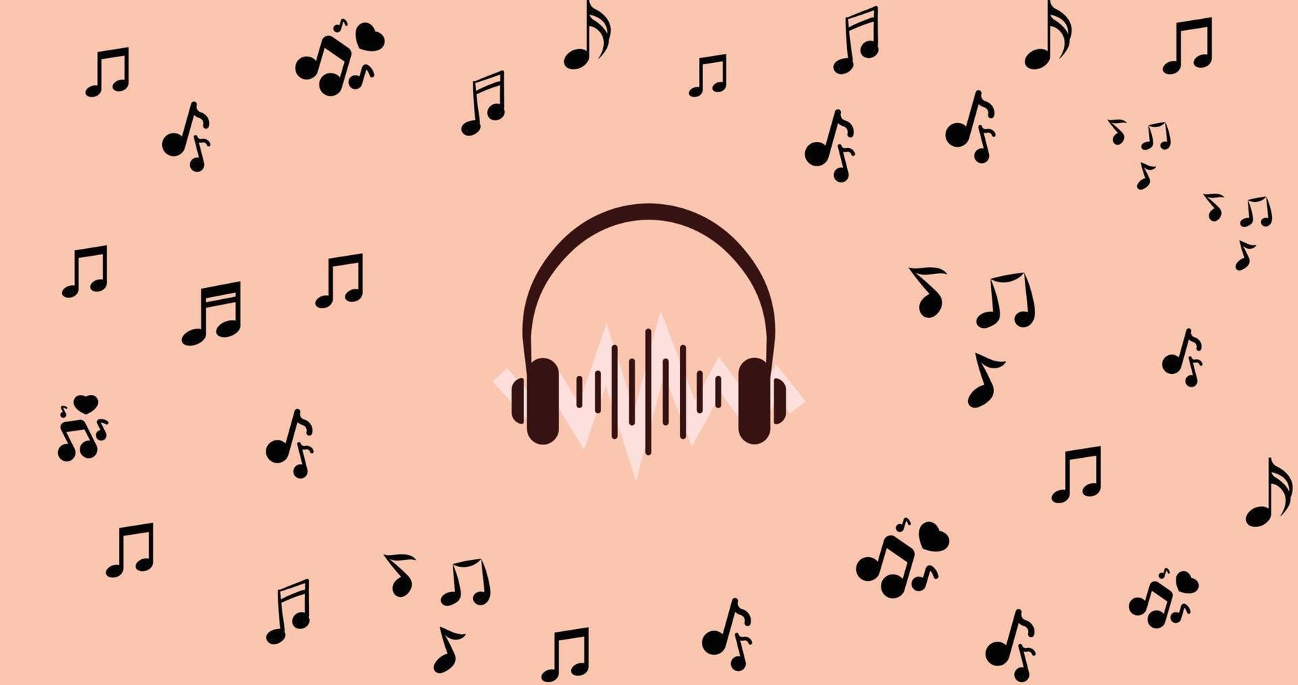 Beautiful Music background vector