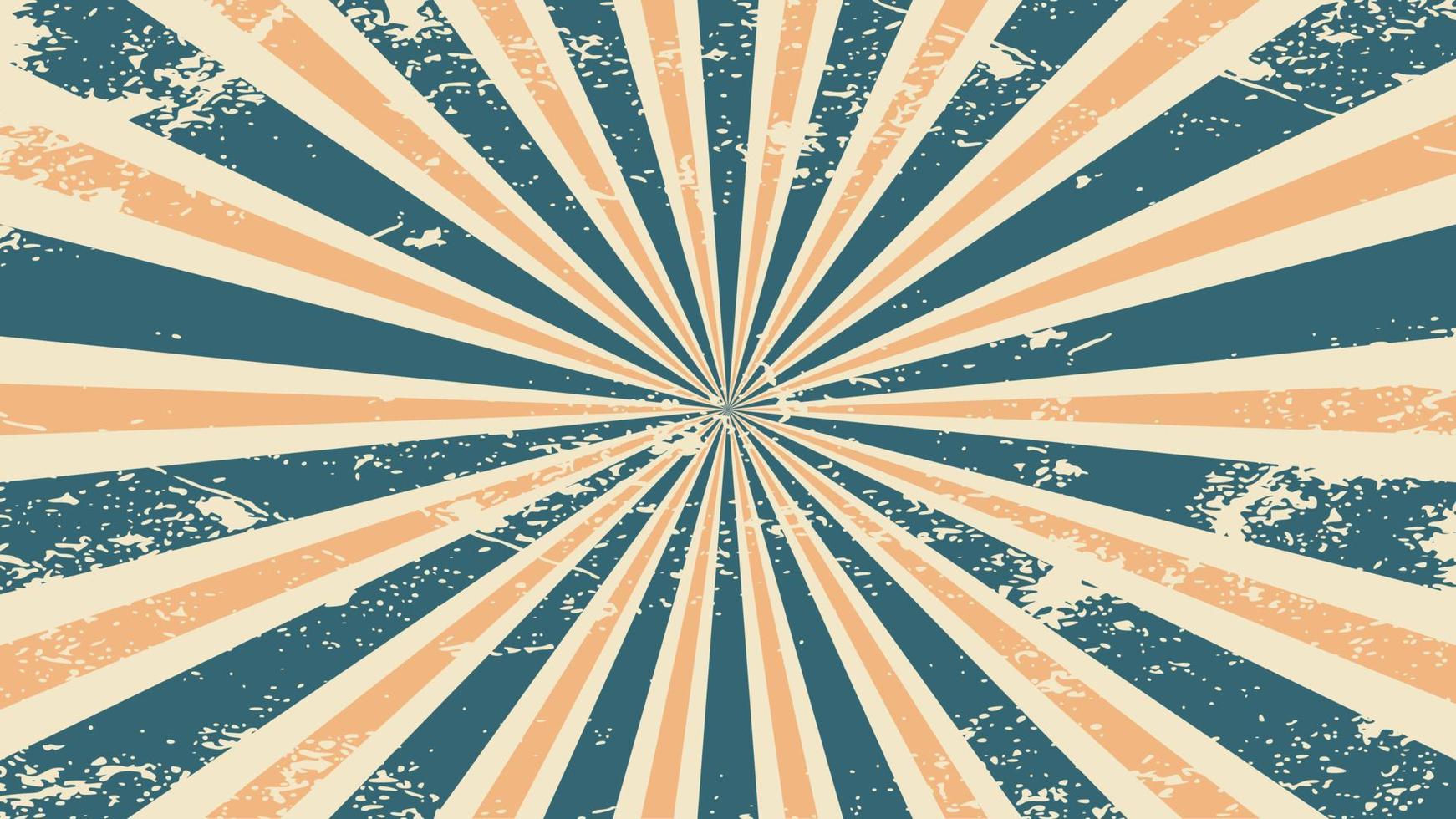 Vintage green mint sunburst grunge background vector