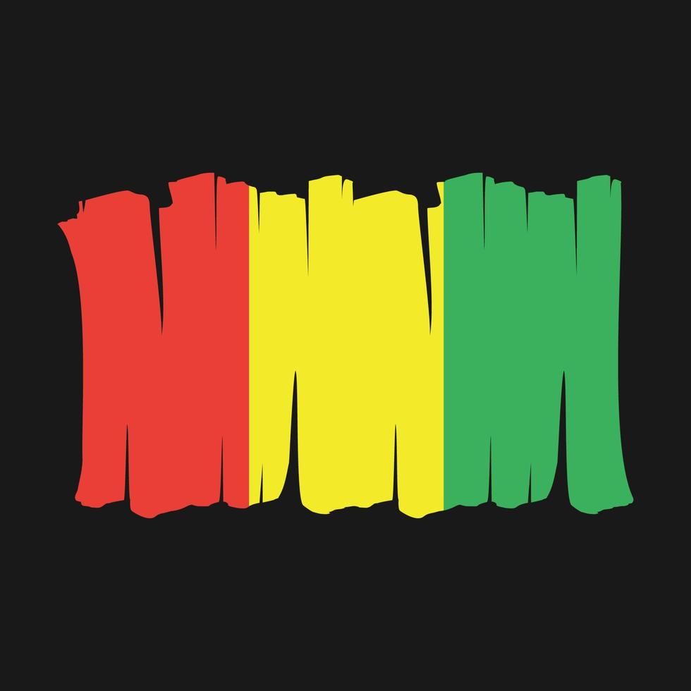 Guinea Flag Brush vector