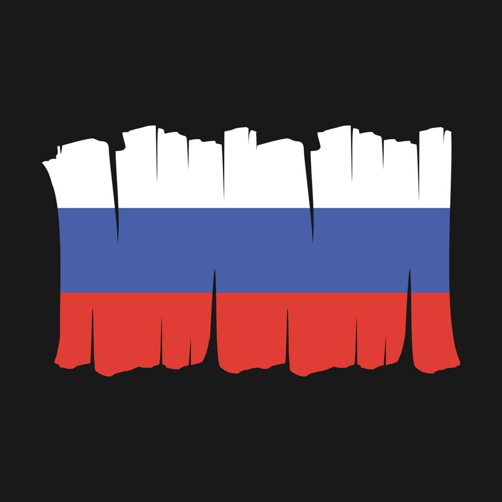Russia Flag Brush vector