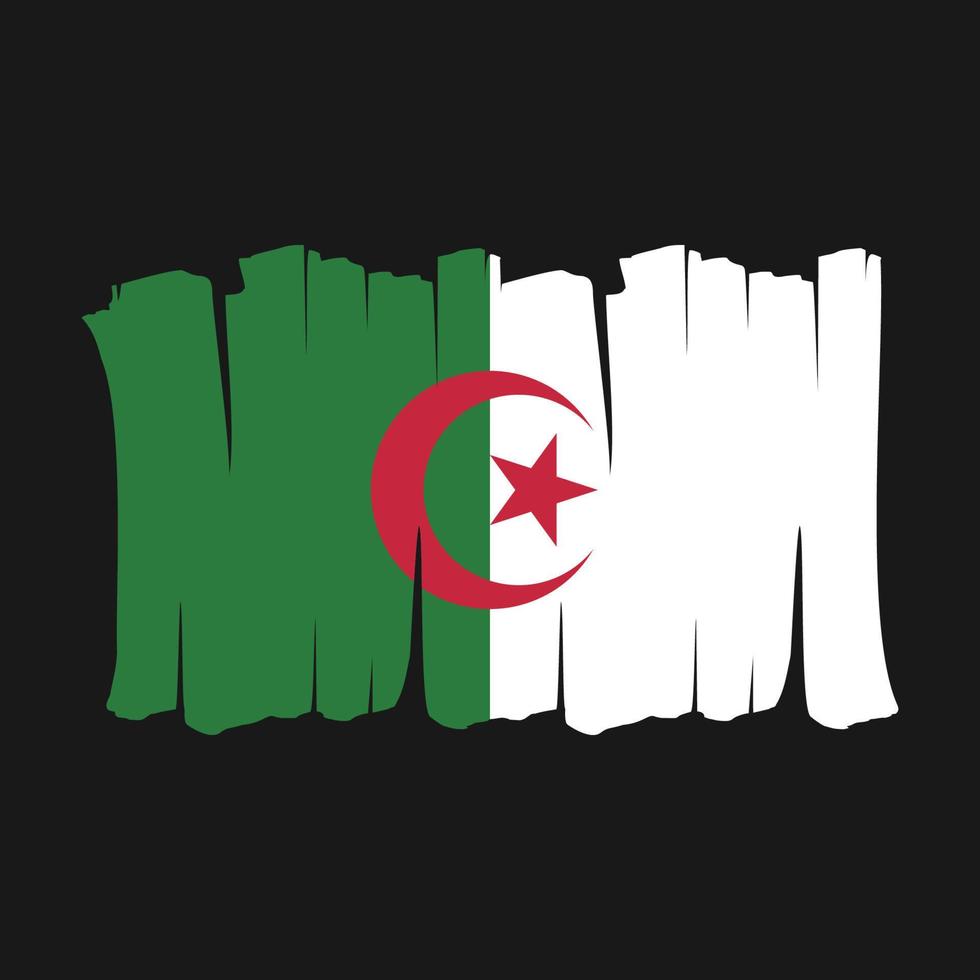 Algeria Flag Brush vector