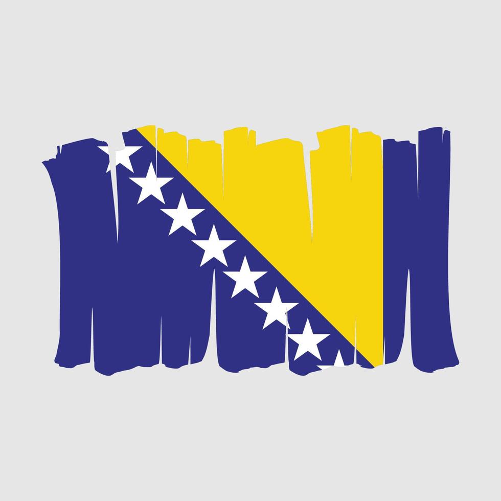 cepillo de la bandera de bosnia vector