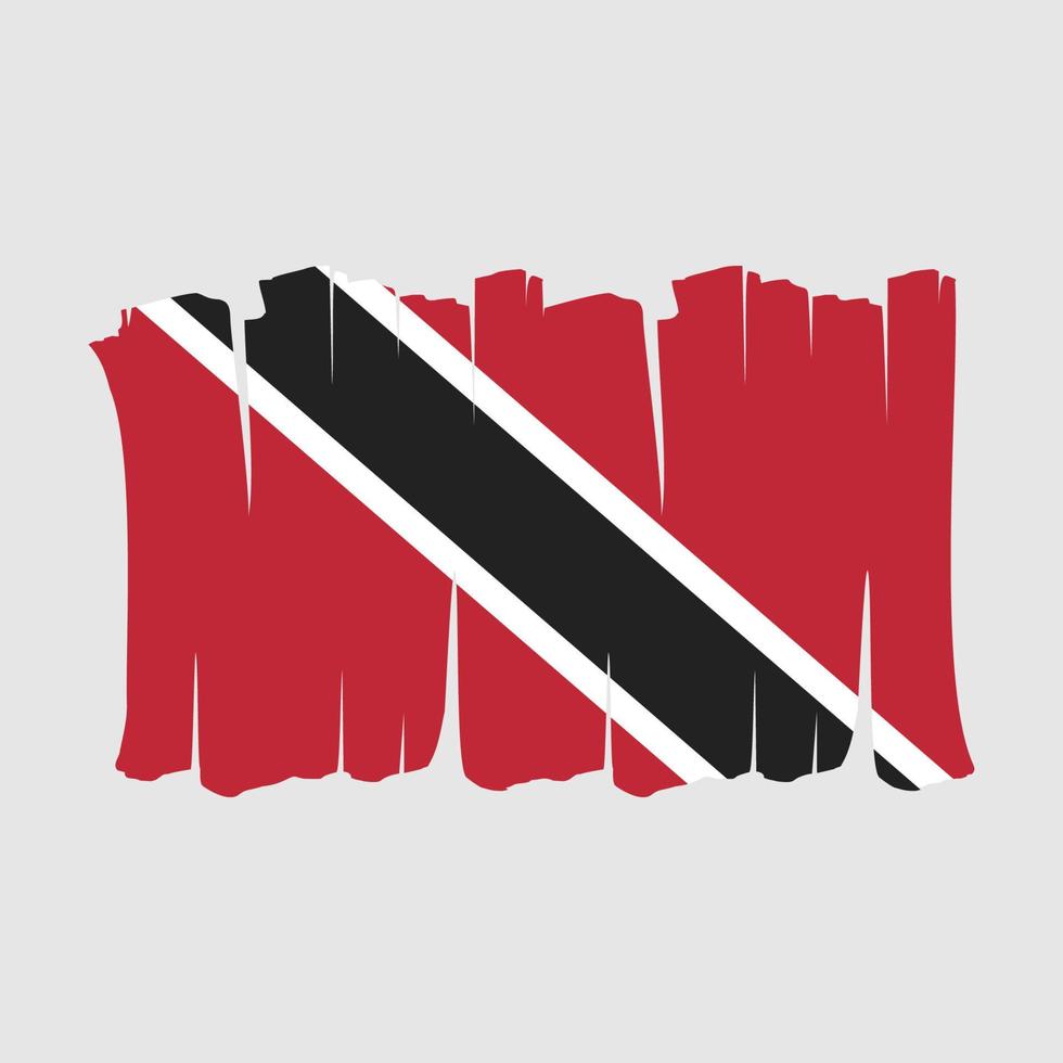 Trinidad Flag Brush vector