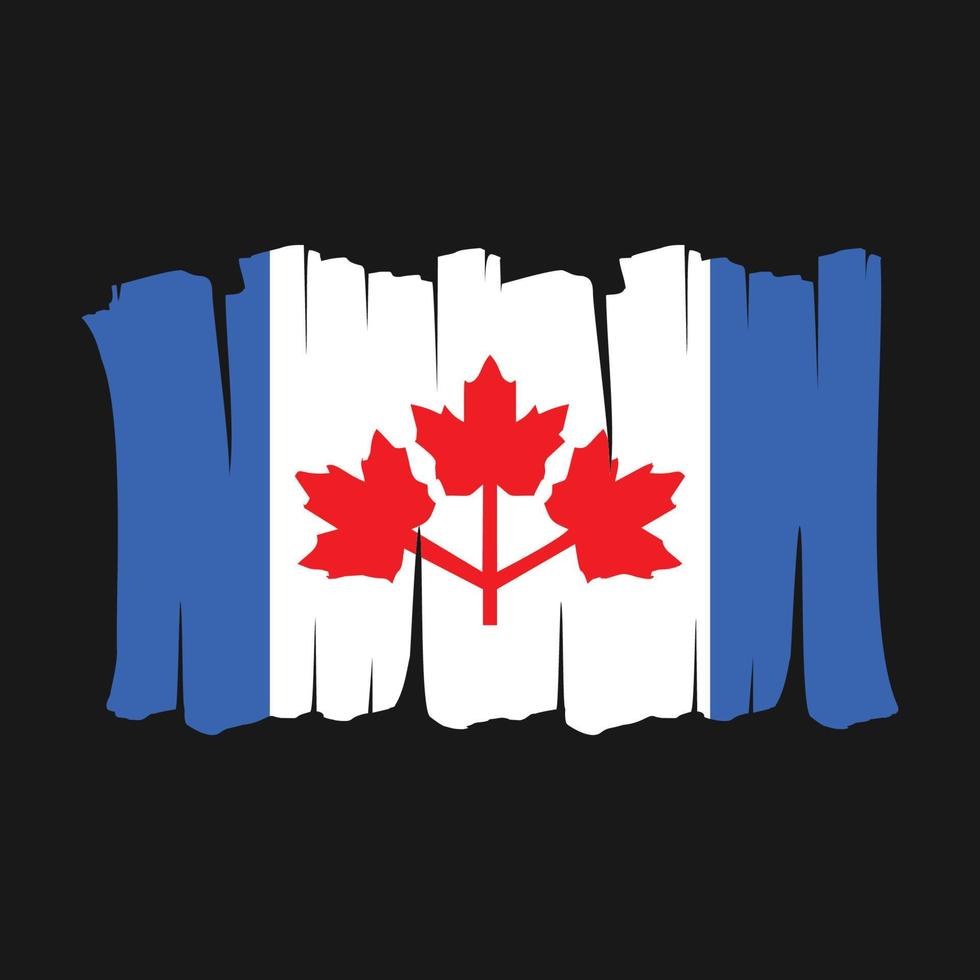Canada Flag Brush vector