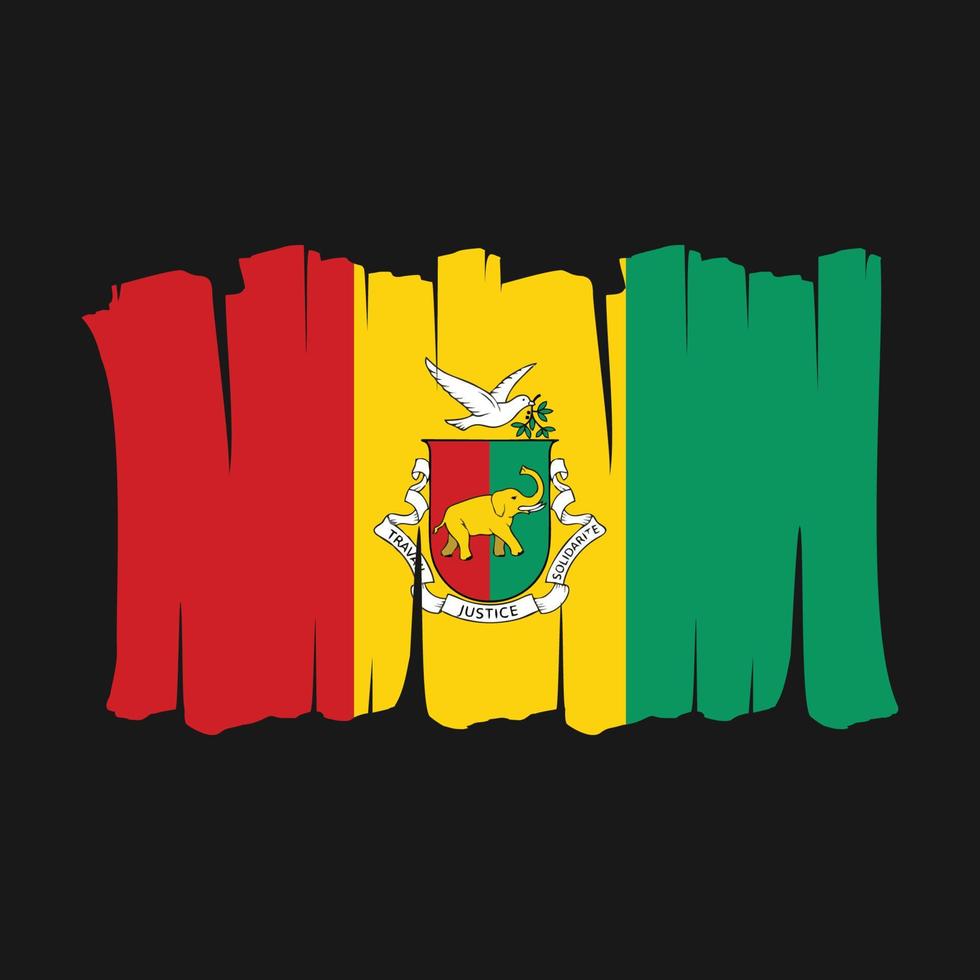 Guinea Flag Brush vector