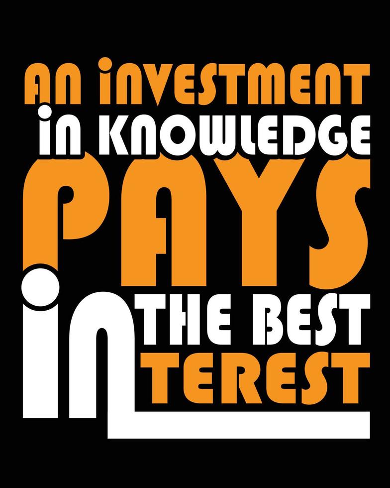 Best Educational Tshirt Design For Student vector