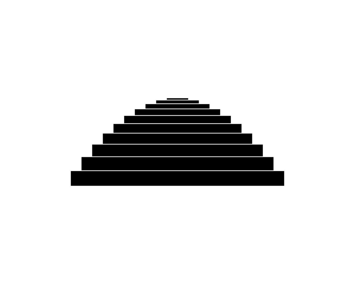 Stairs Silhouette for Icon, Symbol, Art Illustration, Website, Apps or Graphic Design Element. Vector Illustration