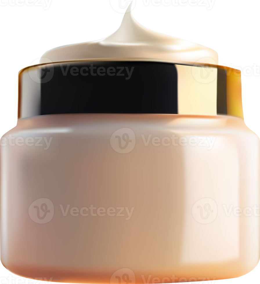 Realistic Face care Cream Beauty Bottle. png
