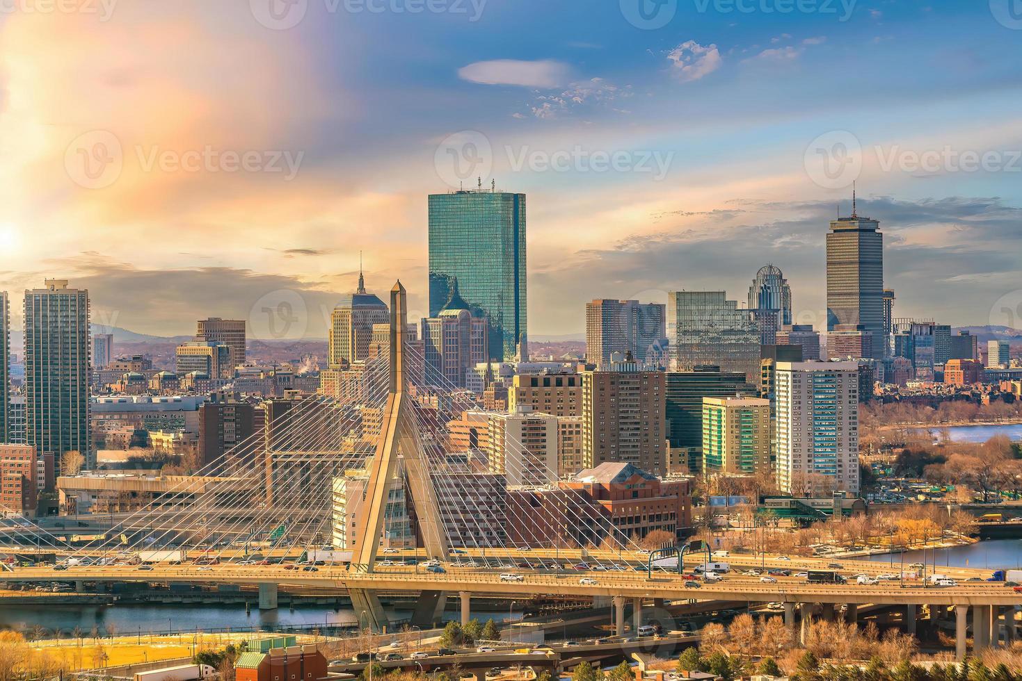 Downtown Boston city skyline  cityscape of Massachusetts in United States photo