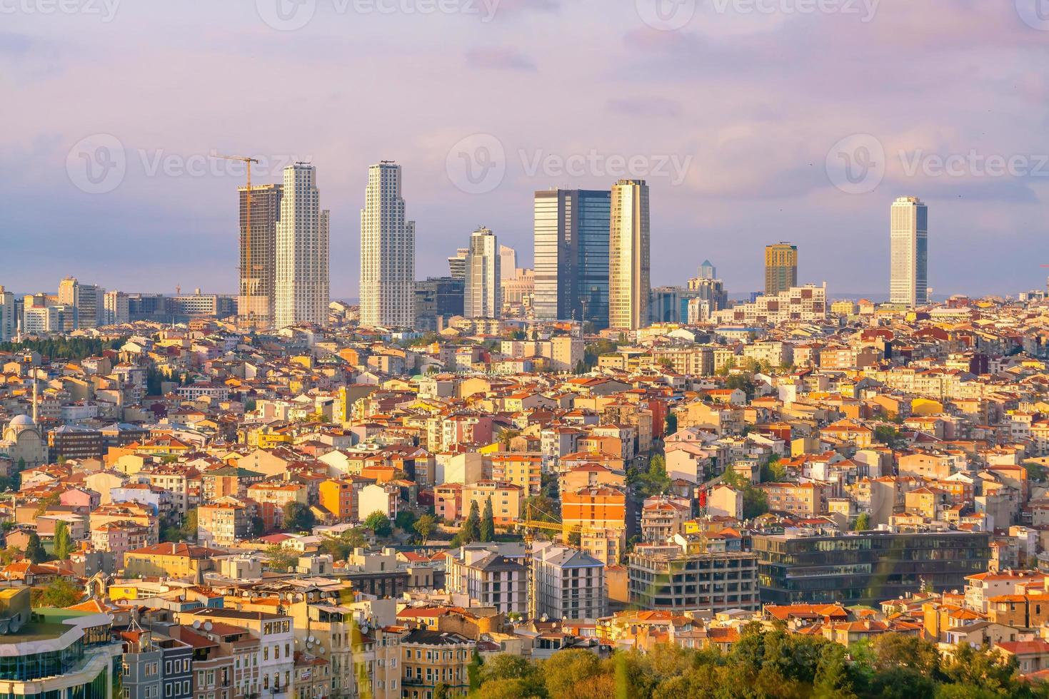 Downtown Istanbul city skyline cityscape of Turkey photo