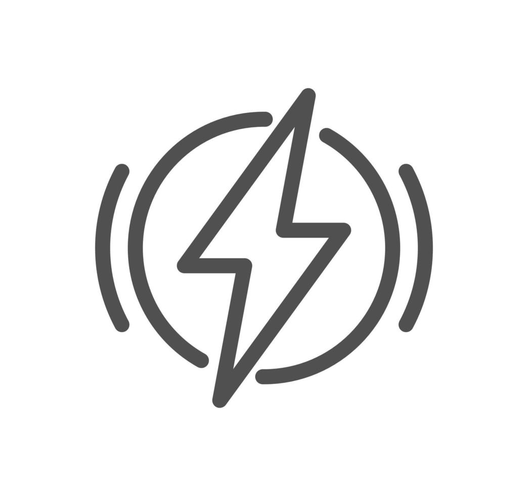 Energy related icon outline and linear vector. vector