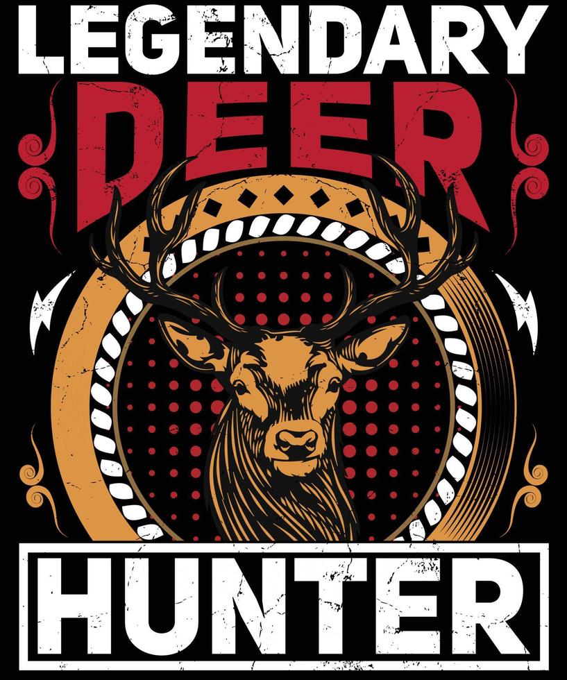 Vector hunting t shirt design