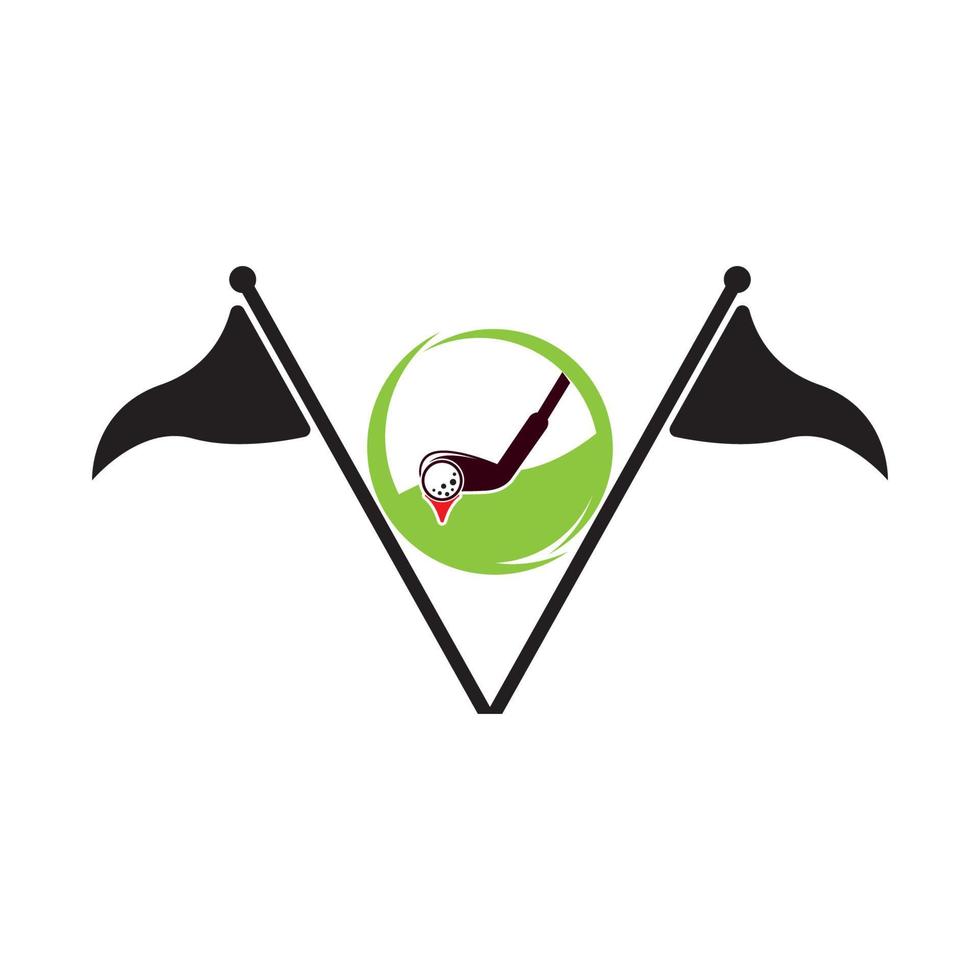 Golf icon vector illustration logo template