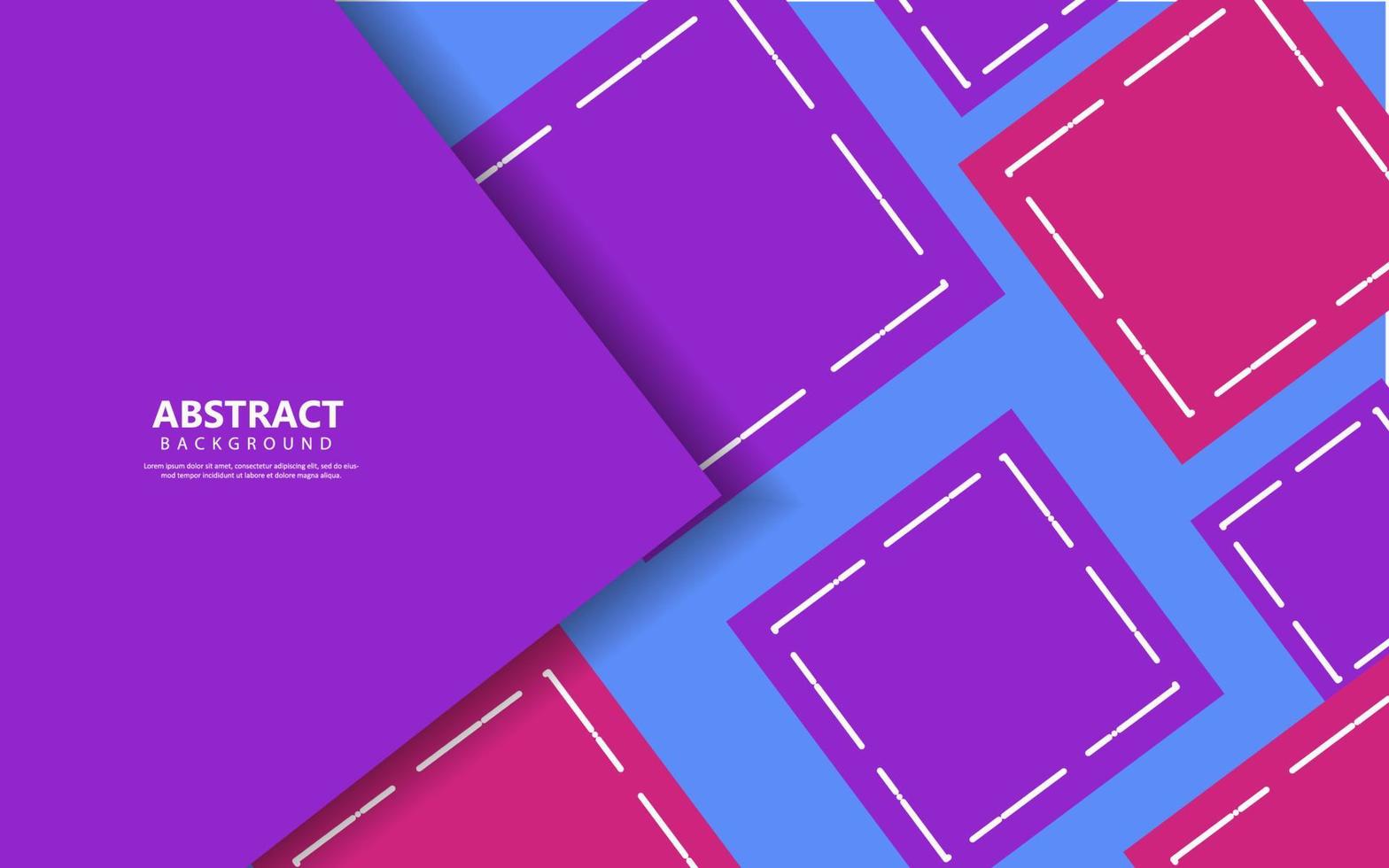 fondo de color púrpura cuadrado geométrico abstracto vector