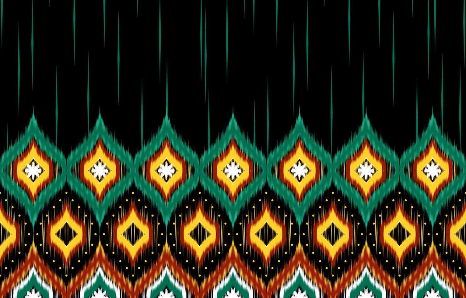 Geometric ethnic pattern seamless flower color oriental. Background, Design for fabric, curtain, carpet, wallpaper, clothing, wrapping, Batik, vector illustration ,carpet.