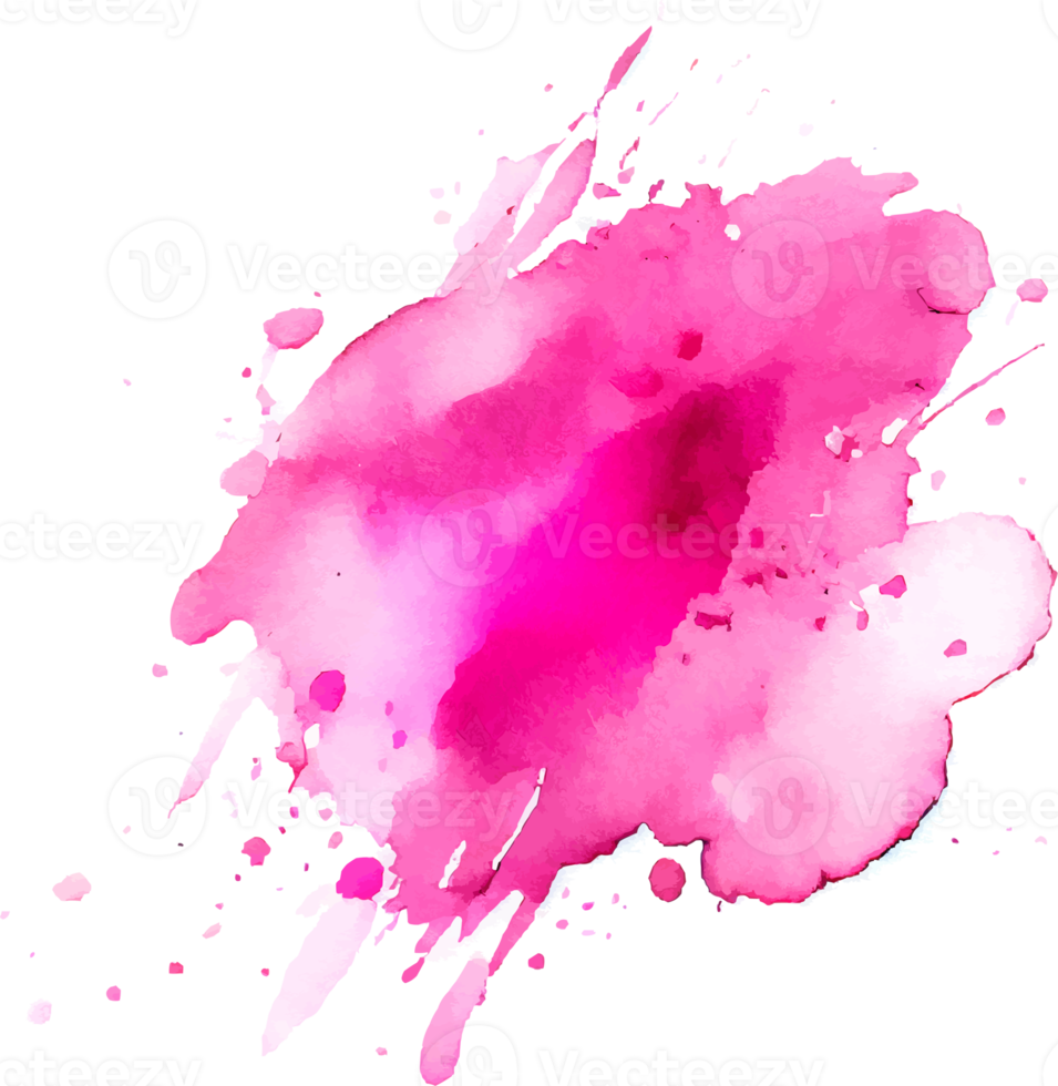 Pink Watercolor Paint Splash Isolated png