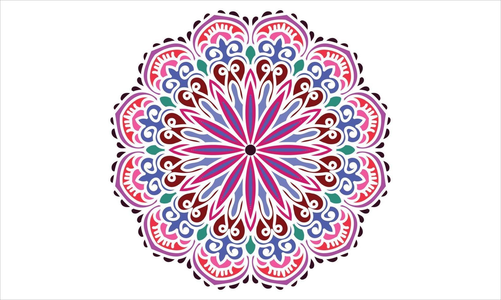 Colorful Mandala Design. Abstract background design. Mandala ornamental design. vector