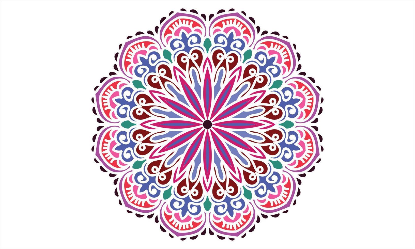 colorido diseño de mandala. diseño de fondo abstracto. diseño ornamental de mandala. vector