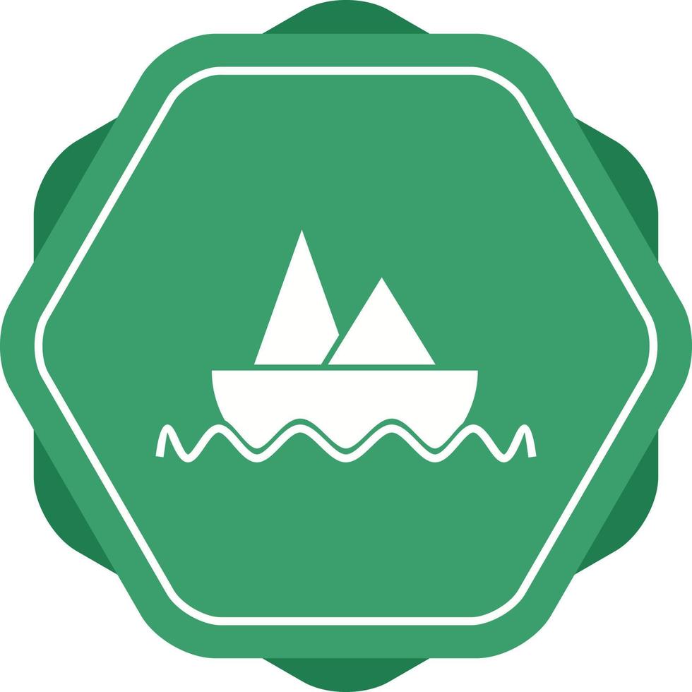 Beautiful Boat Glyph Vector Icon