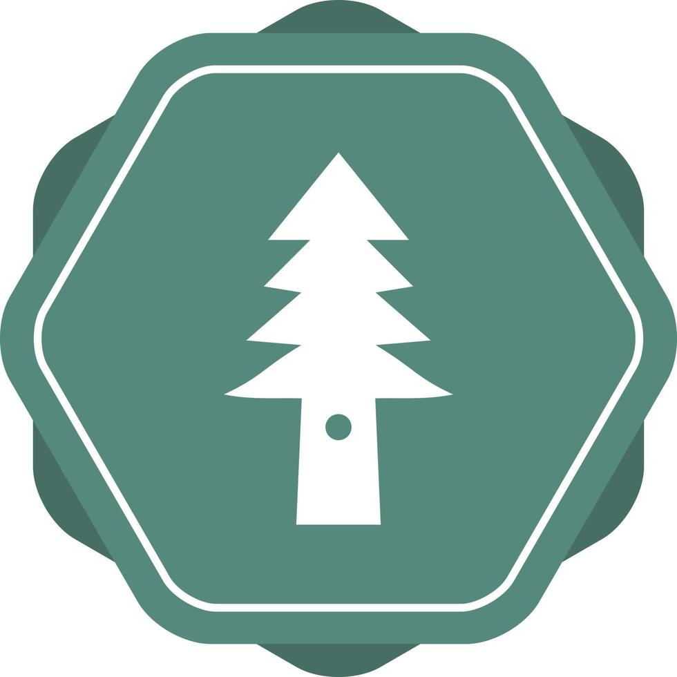 Beautiful Tree Glyph Vector Icon