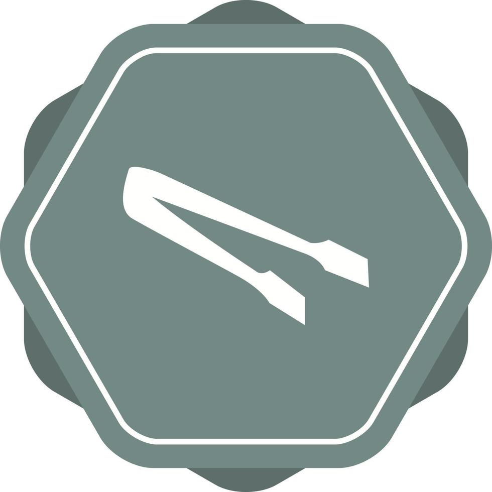 Unique Tongs Vector Glyph Icon