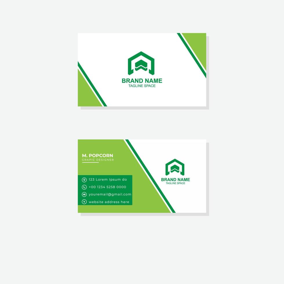 Vector modern business card template
