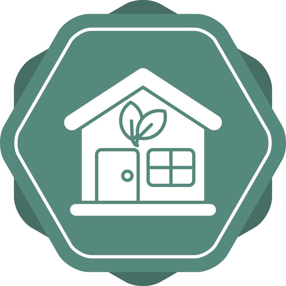 Eco House Vector Icon