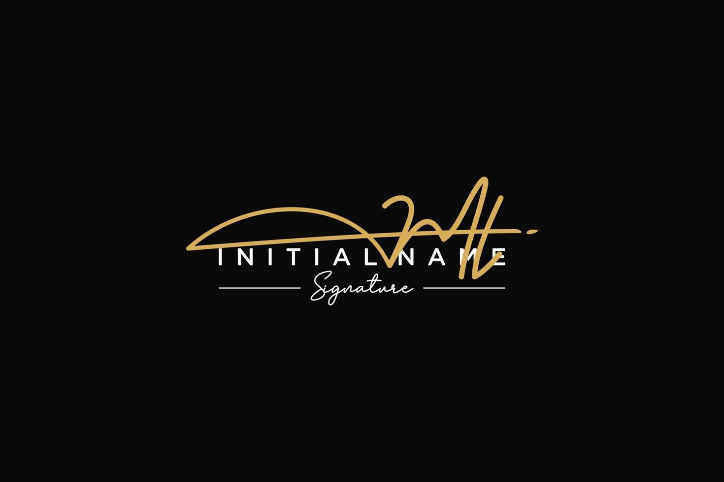 Initial ML signature logo template vector. Hand drawn Calligraphy lettering Vector illustration.