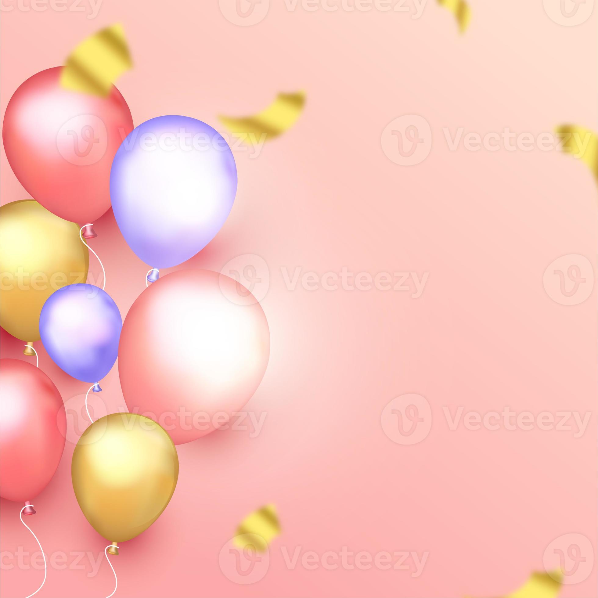 Happy Birthday Background With 3d Ballon 19468632 Stock Photo At Vecteezy Happy Birthday Background With 3d Ballon 19468632 Stock Photo At Vecteezy