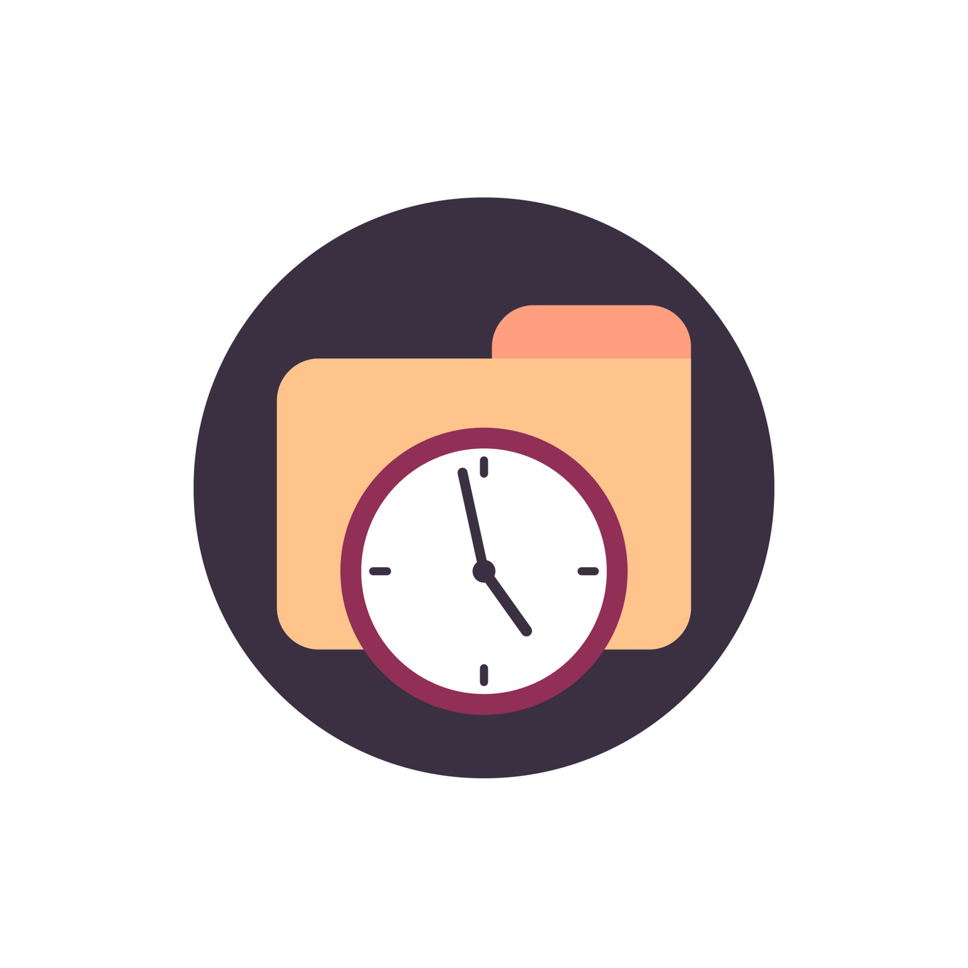 timesheet, tracking time vector flat icon 19468676 Vector Art at Vecteezy