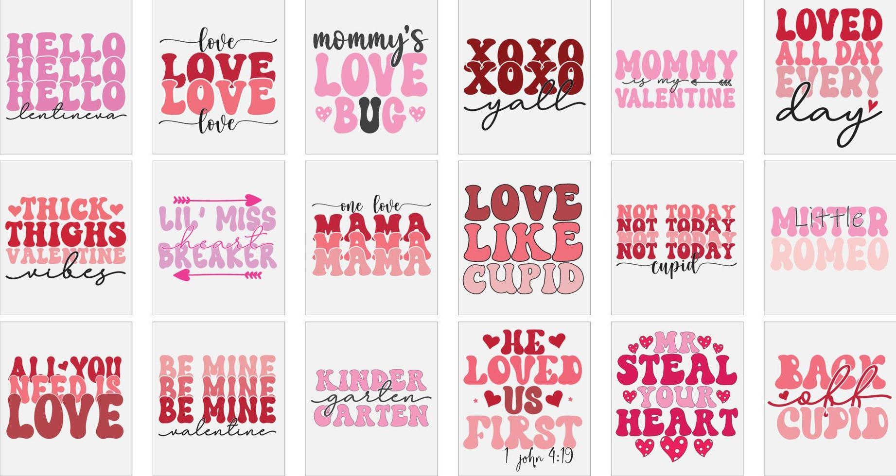 Valentine Svg Bundle vector