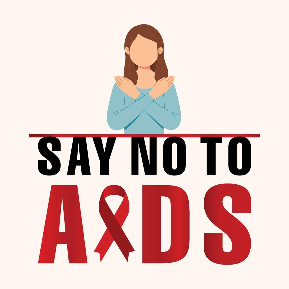 banner del día mundial del sida, diseño de publicaciones del día mundial del sida, globo con cinta roja vector