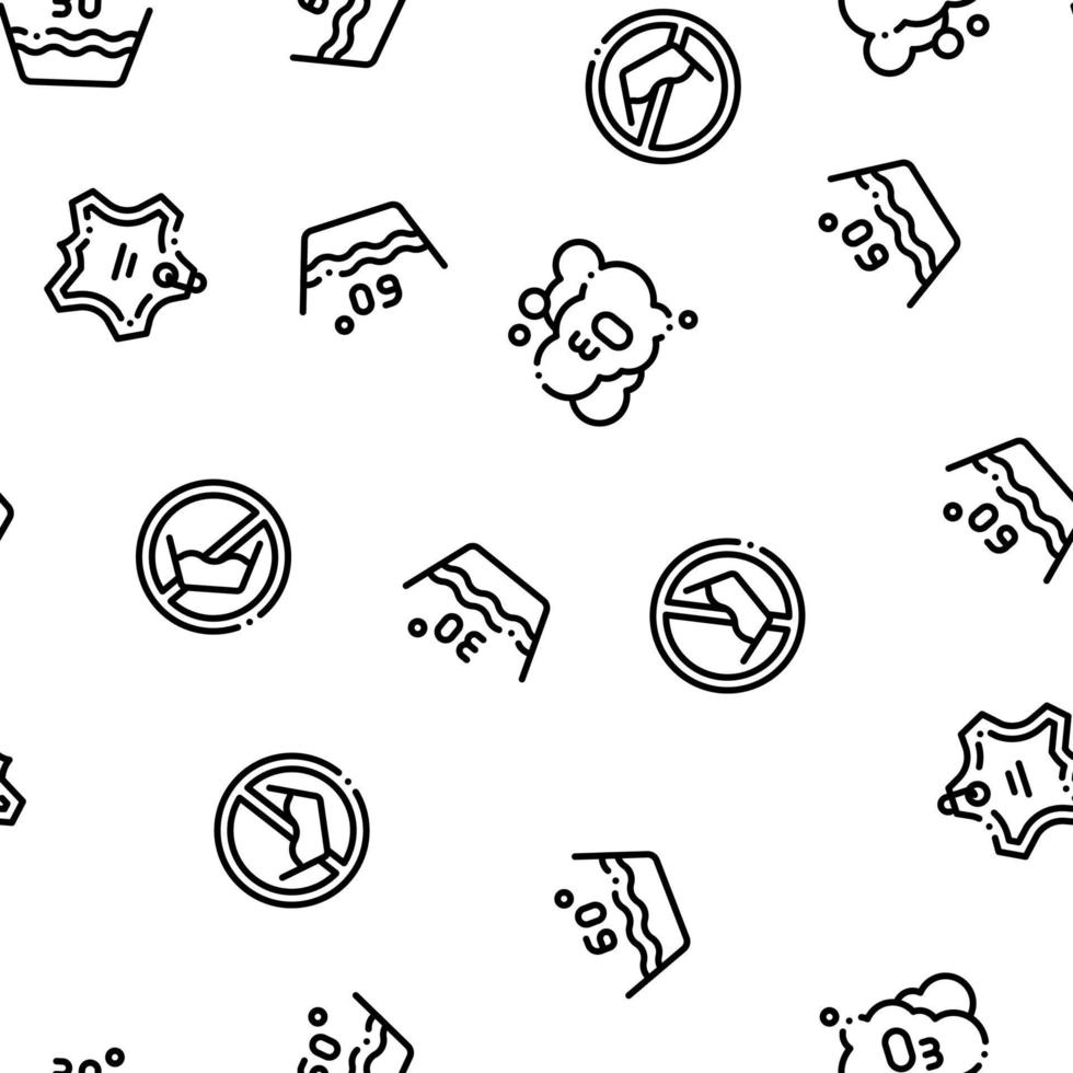 Laundry Service Vector Seamless Pattern