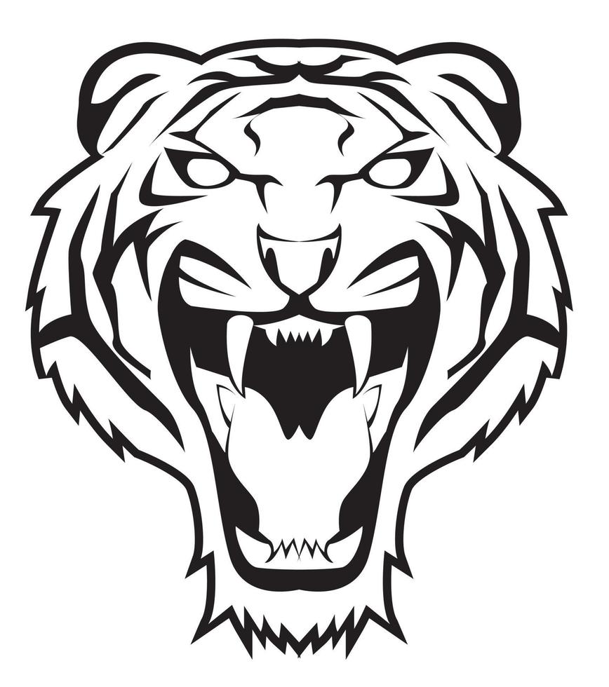 vector illustration of tiger