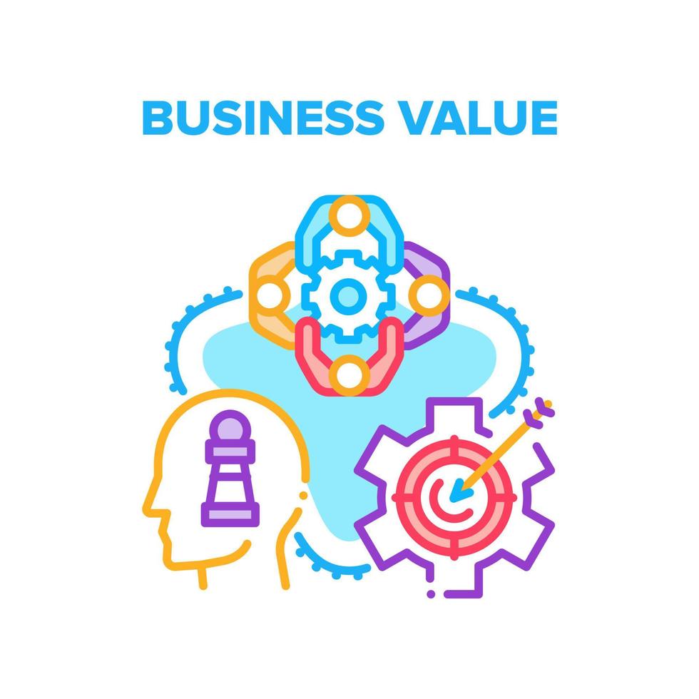 Business Value Increasing Vector Concept Color