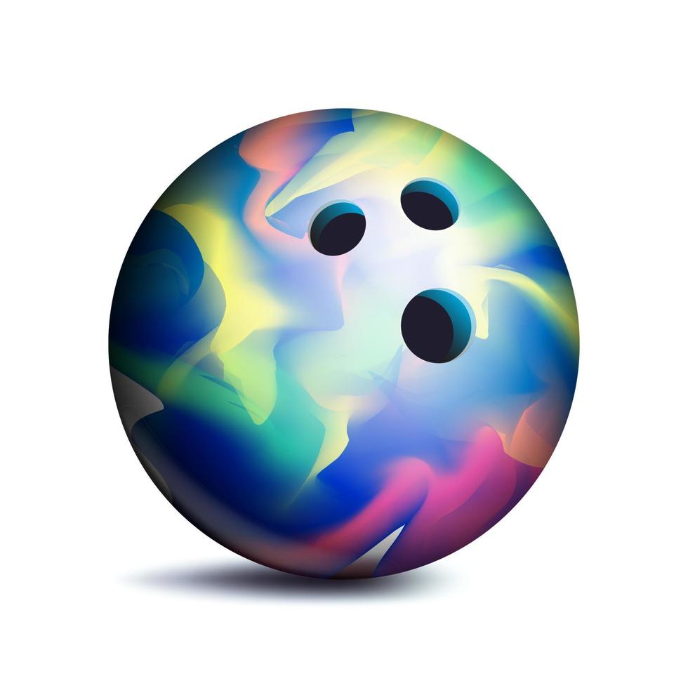 Bowling Ball Vector. Sport Game Symbol. Illustration vector